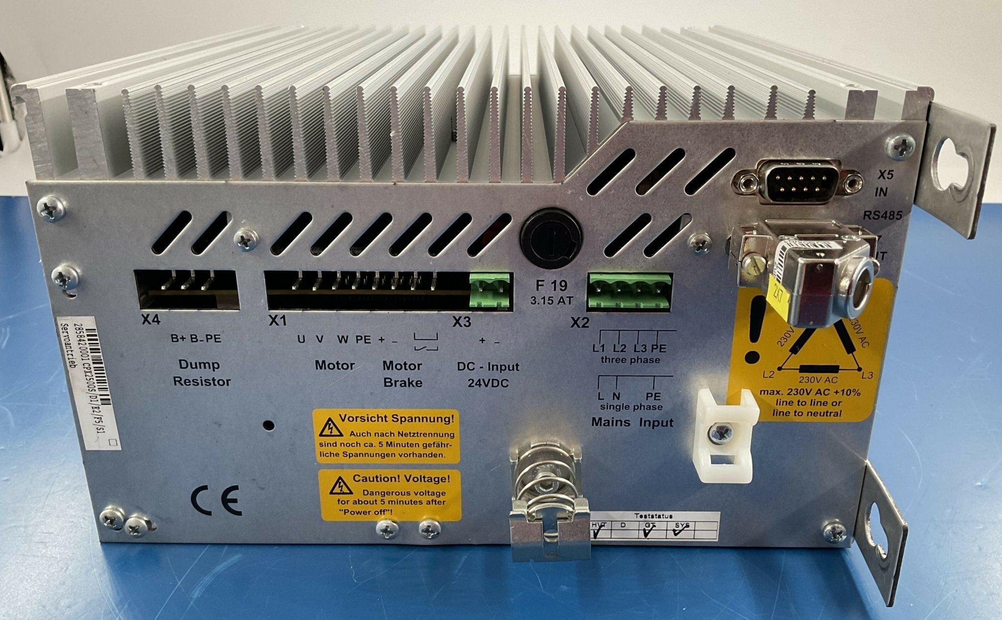 DIGITAL SERVO CONTROLLER (04810235/COMPAX2500D1/E2/F5/S1 PARKER/COMPAX