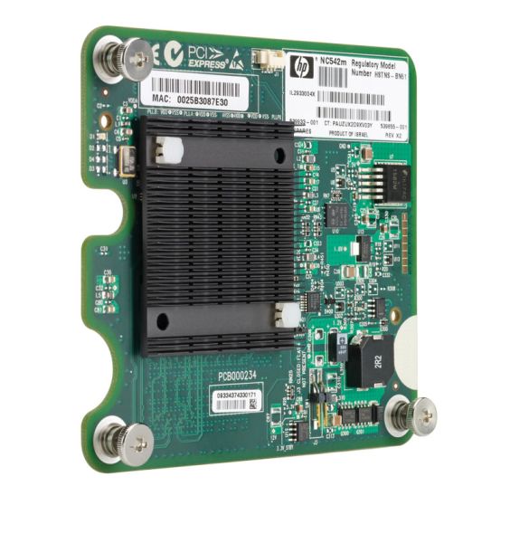 539855-001 - HP NC542M PCI-Express Dual Port Flex-10 10GbE Mezzanine Gigabit Ethernet Server Adapter for HP ProLiant c-Class BladeSystem