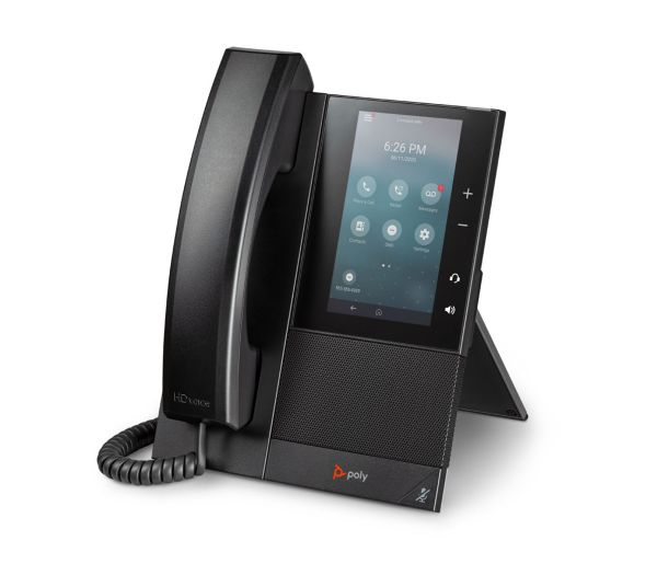 849A6AA#ABA - HP Poly CCX 505 Dual-Port Ethernet 5-inch Multi-Touch Screen Bluetooth Wi-Fi Business Media Phone