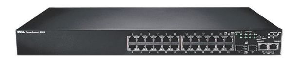 CM308 - Dell PowerConnect 3524 24-Port 10/100-Base-T 2 x Gigabit SFP+ 10/100/1000 Manageable Stackable Ethernet Rack-mountable Switch