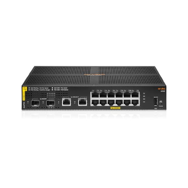 R8Q72A - HPE Aruba 6200F 12-Ports 10/100/1000BASE-T Ethernet Network Switch with 2-Ports SFP+
