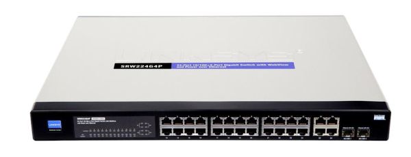 SRW224G4P-OB - Cisco SRW224G4P 24-Port 10/100Mbps PoE 4 x Gigabit Ethernet Managed Switch