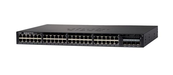 WS-C3650-48FQ-S - Cisco Catalyst 3650 Series 48-Ports 10/100/1000BASE-T PoE+ Layer 2 Rack-mountable Managed Network Switch with 4-Ports SFP+