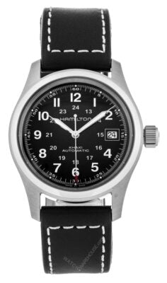 HAMILTON Khaki Field 38MM BLK Leather Automatic Men's Watch H70455733