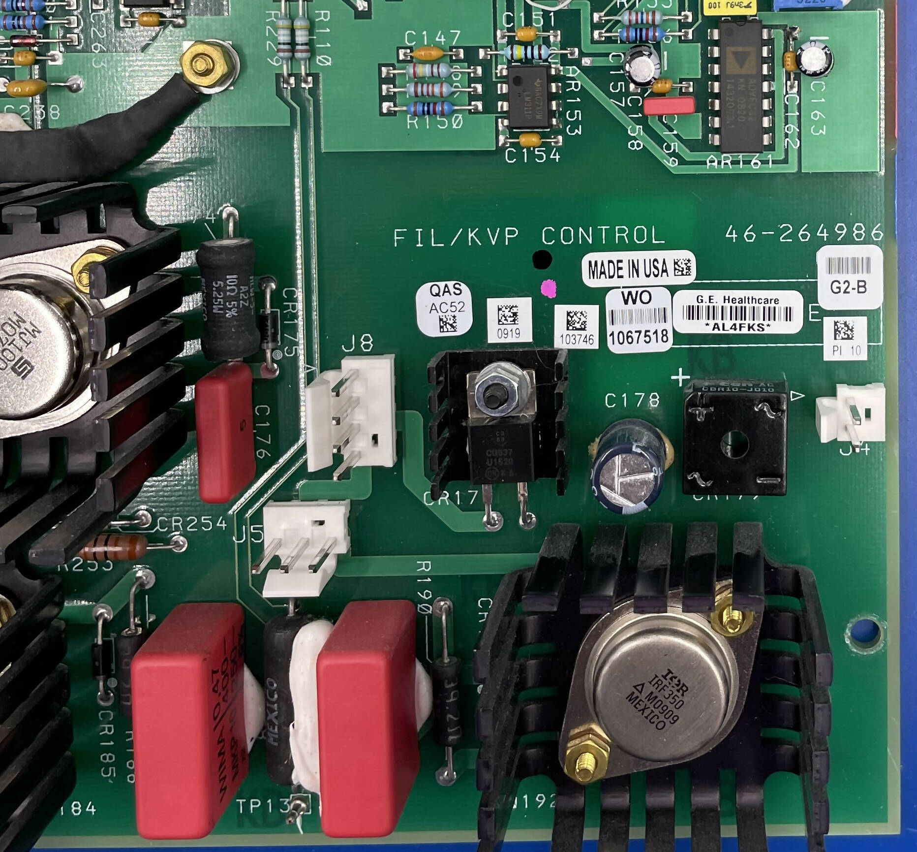 GE 46-264986 - FIL/KVP Control Board for AMX4 X-Ray Detail | Alo Tech Solutions
