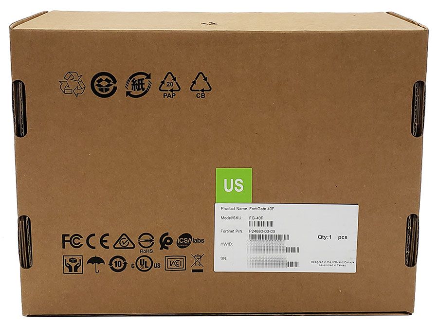Fortinet FortiGate 40F Secure SD-WAN Appliance (FG-40F, P24680-03-03)
