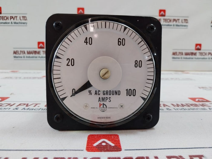 General Electric DB40 DC Ammeter, 1mA, 0-100% AC Ground Amps