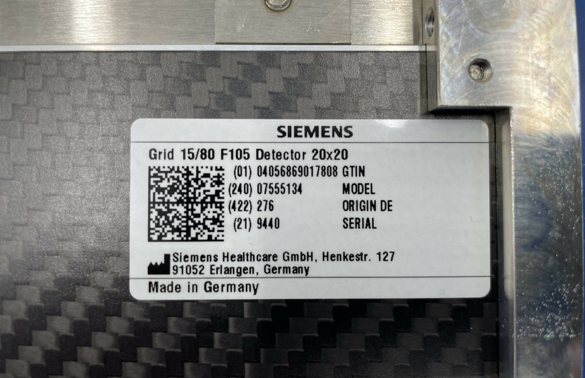 Siemens 7145472 - Grid 15x80 F105 Detector 20x20 X-Ray Detail | Alo Tech Solutions