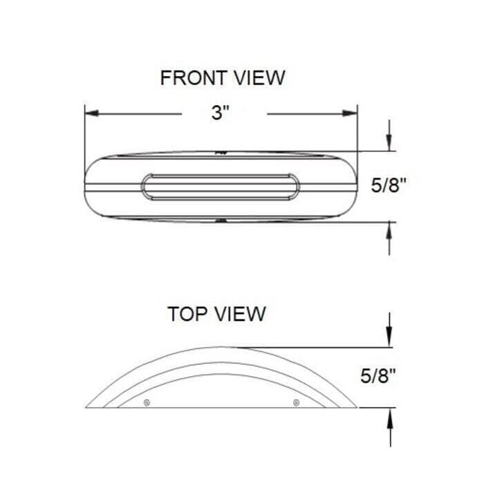 Scandvik 41570P COB LED Surface Mount Courtesy Light