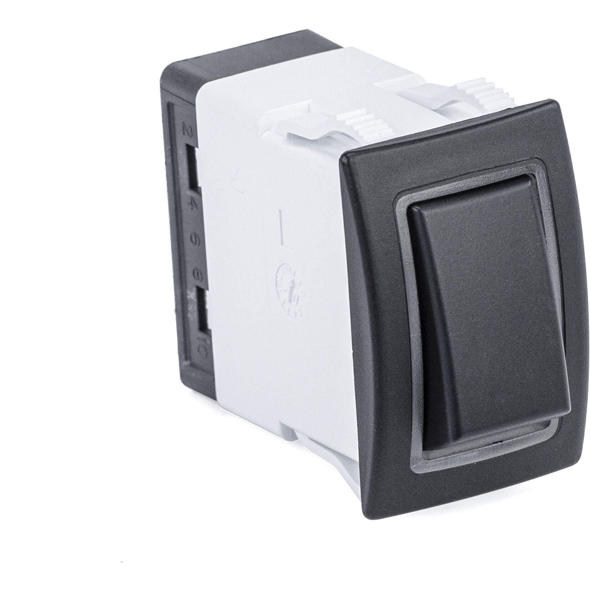 Sierra RK40660B Rocker Switch w/Halo LED Light, ON ON, DPST, Blue