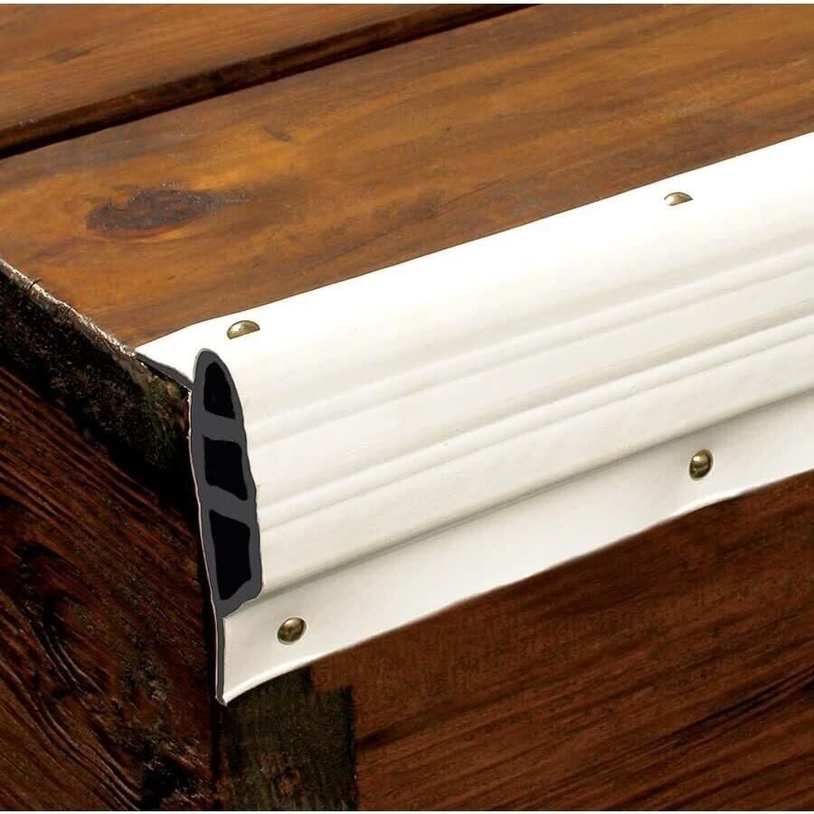 Taylor Made Products 46086 White, Small Double Molded Vinyl Dock Edging. 10' Coil