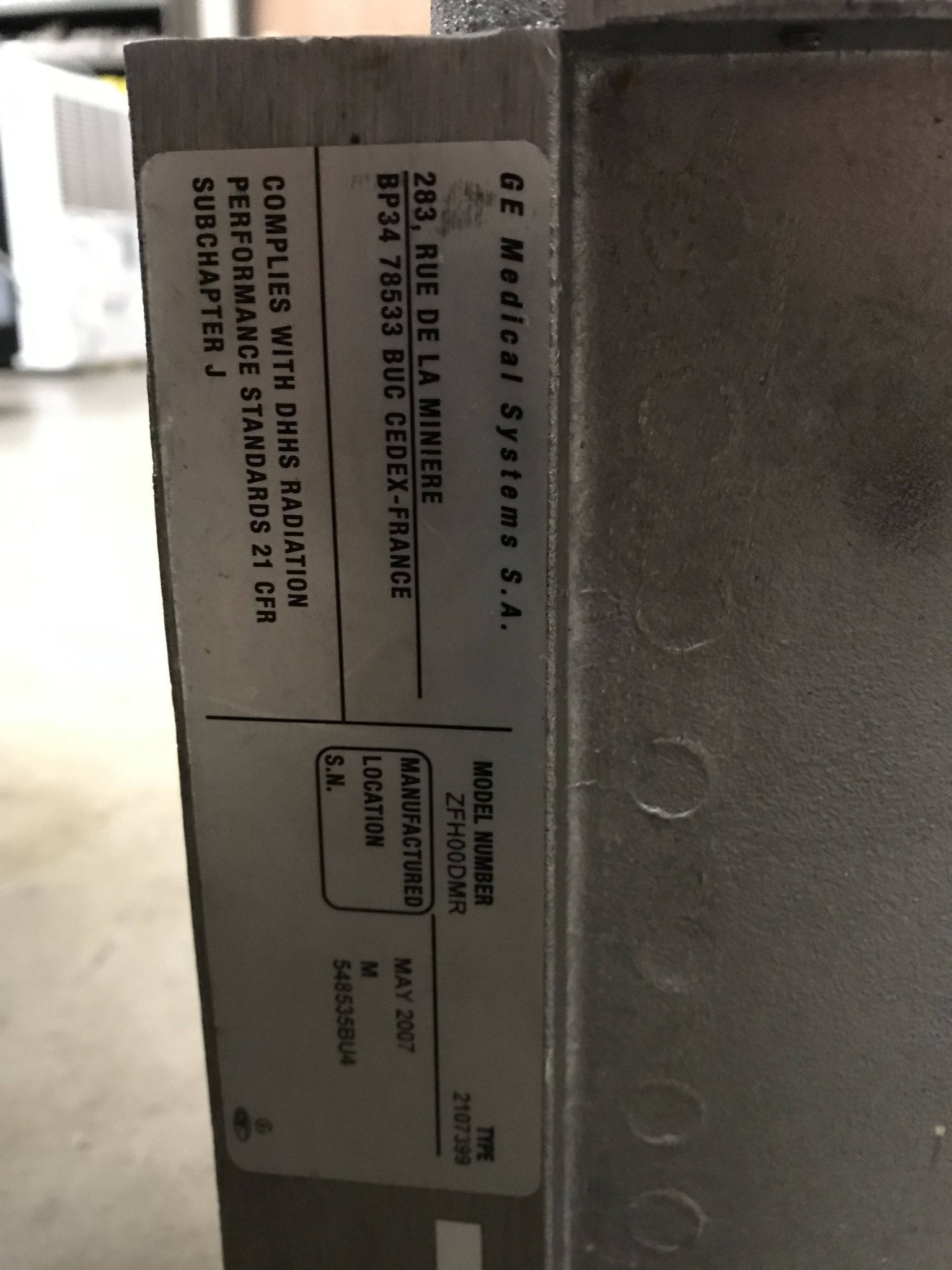 High Voltage Tank (2107399) GE