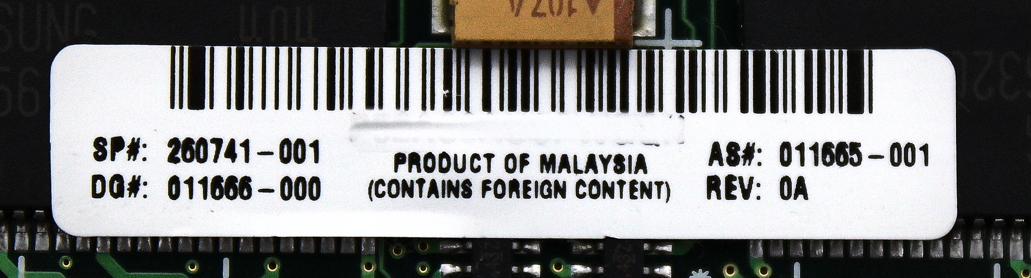 HP 260741-001 64MB CACHE MODULE