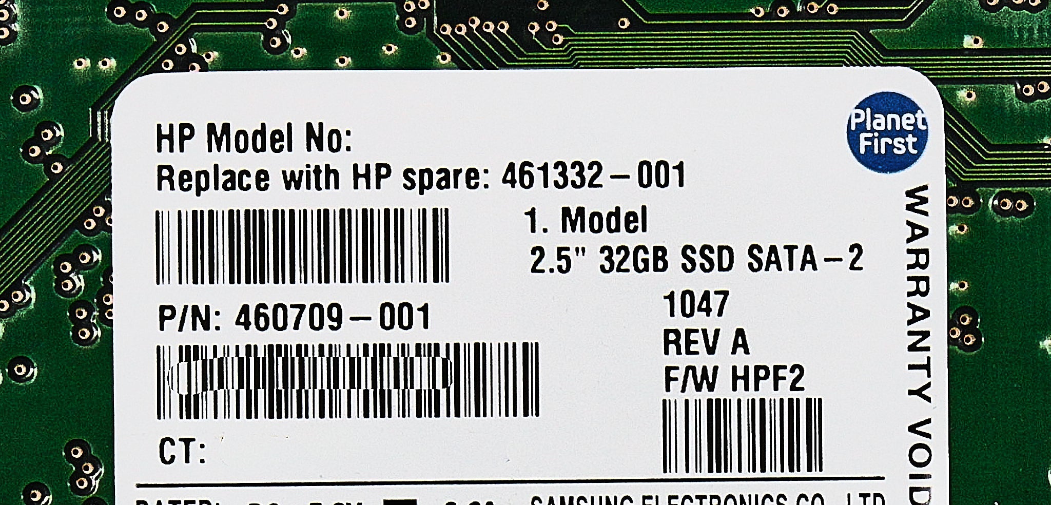 HP 460709-001 32GB 3G MDL SATA SSD SFF
