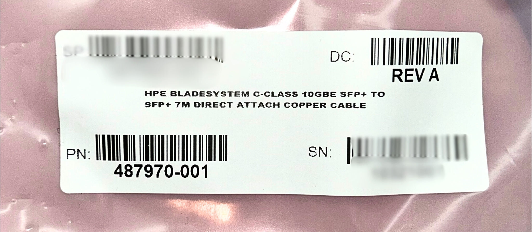 HP 487970-001 Bladesystem 10GBE SFP+ TO SFP+ 7M DAC
