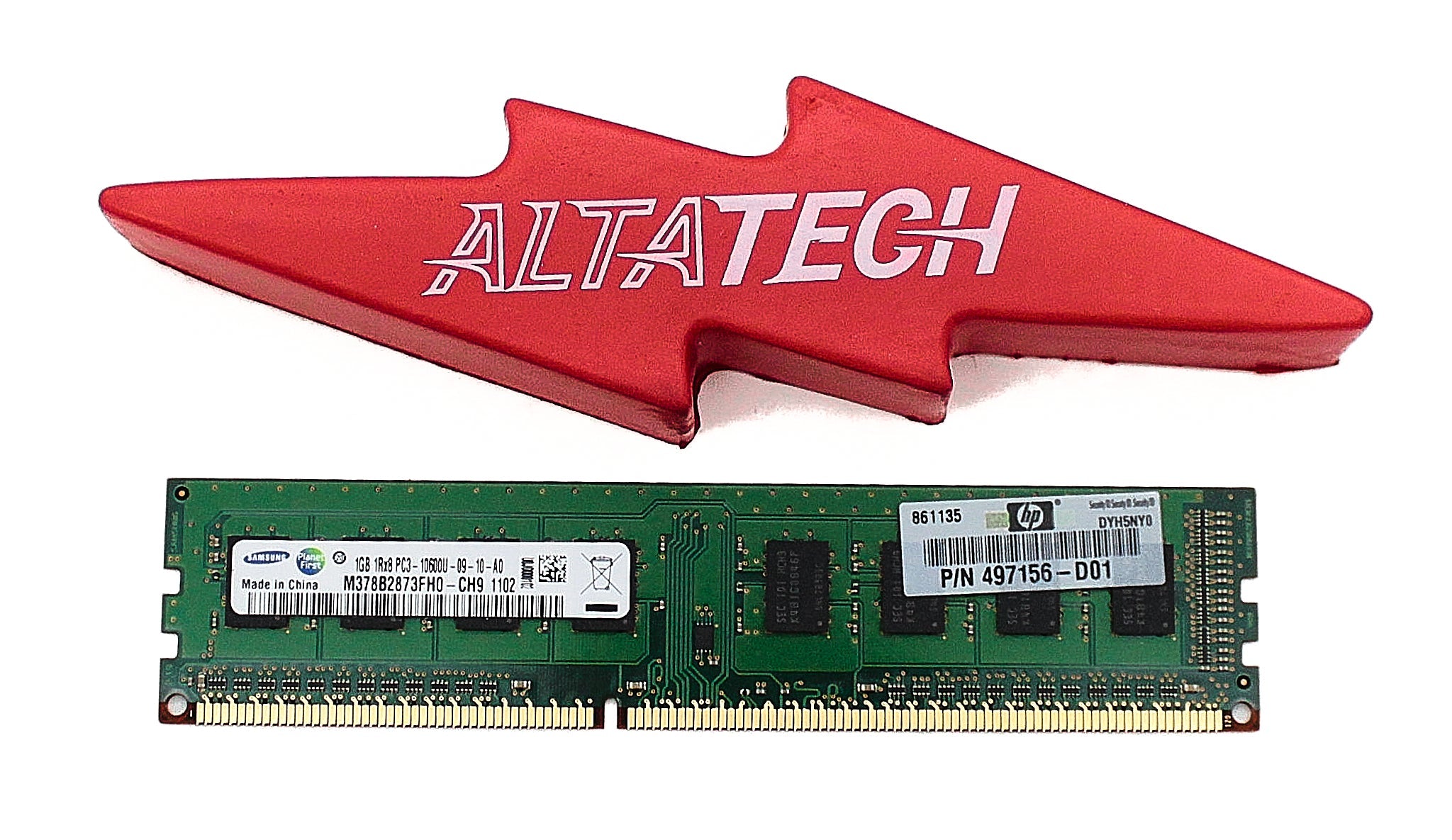 HP 497156-D01 1GB PC3-10600U DDR3-1333 1RX8 N-ECC