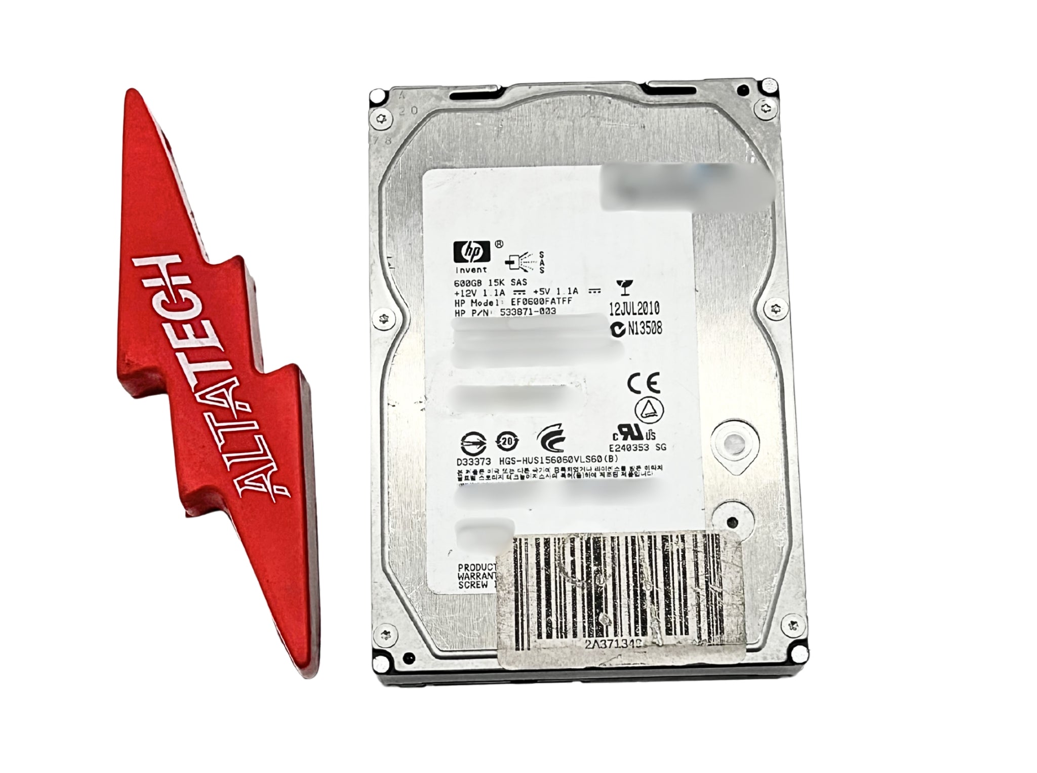 HP 533871-003 600GB G6 SAS 15K 3.5 Inch LFF DP HDD