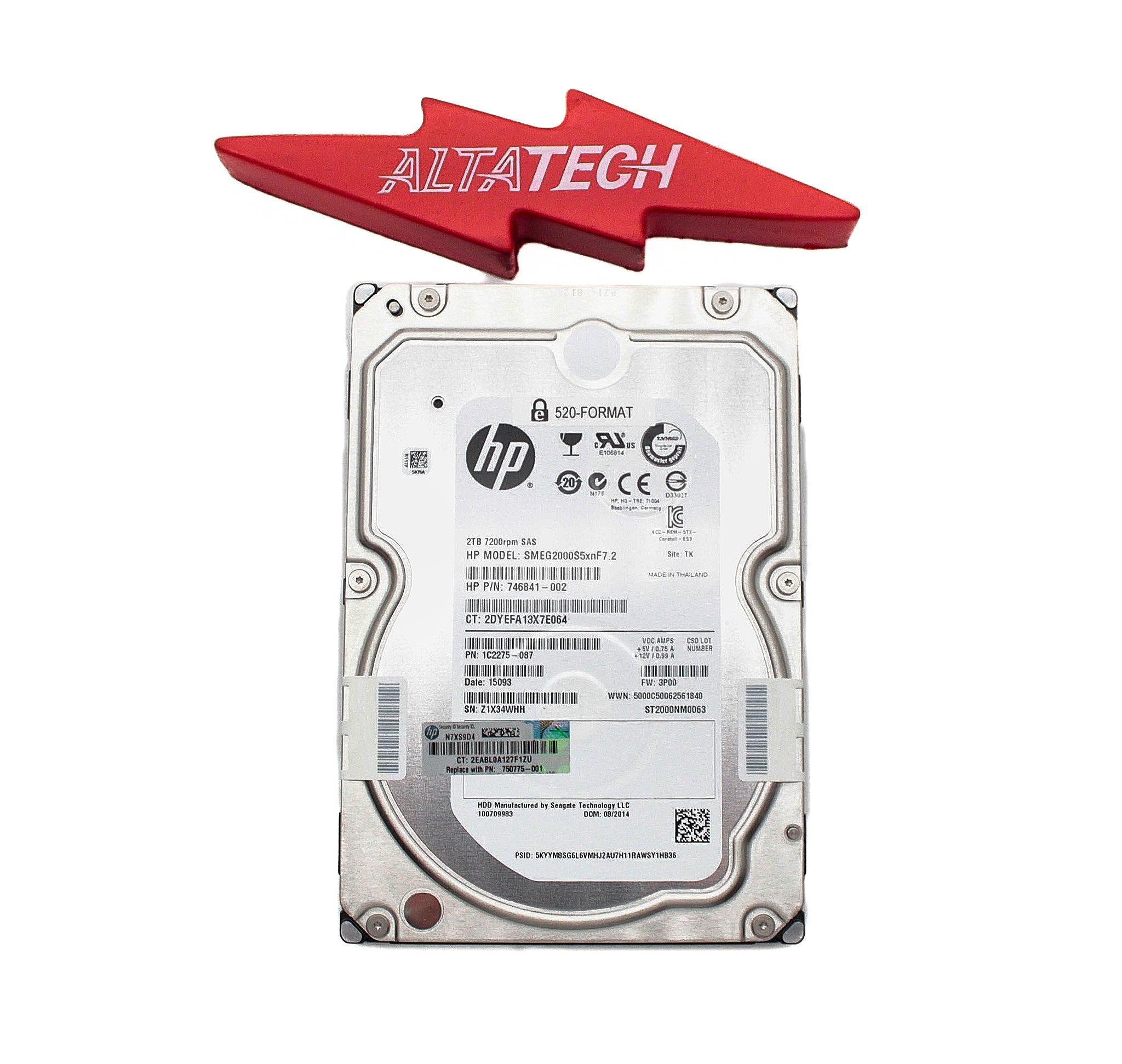 HP 750775-001 3Par Storeserv 10000 2TB 7.2K SAS LFF NHP Hard Drive