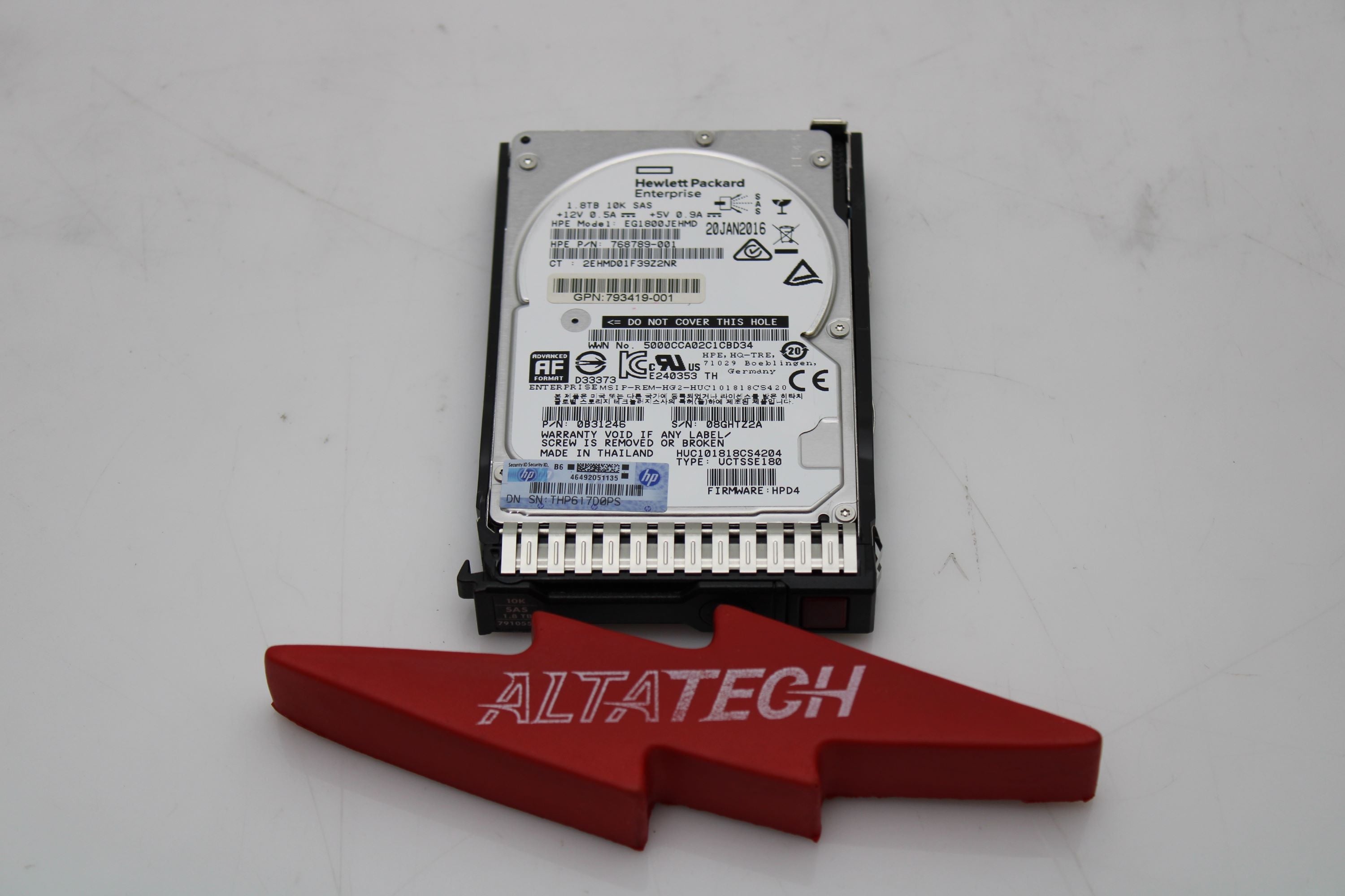 HP 791055-001 1.8TB 12G 10K SFF SC SAS 512E HDD