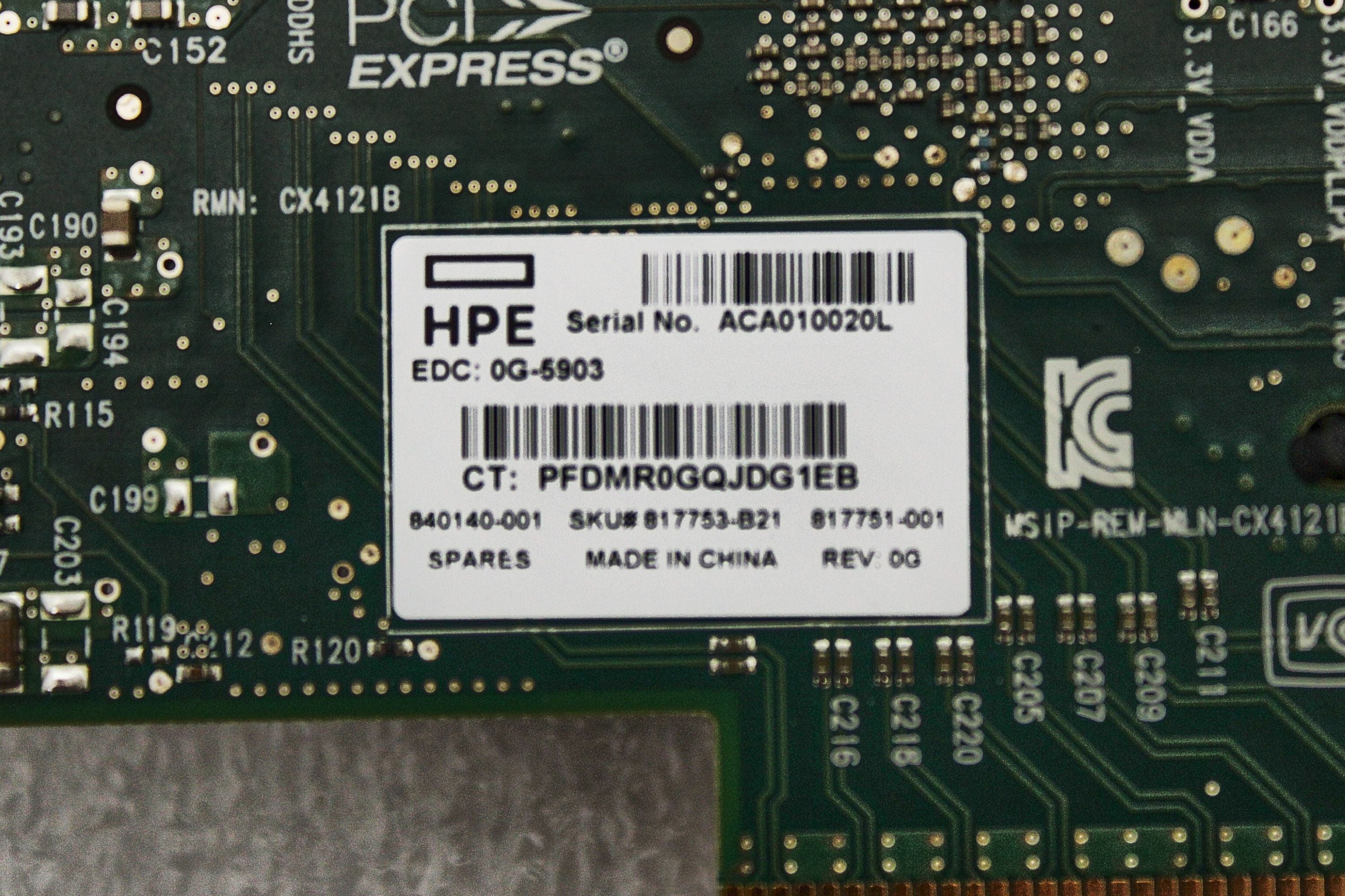 HP 840140-001 Ethernet 10/25GB 2 Port 640SFP28 Adapter