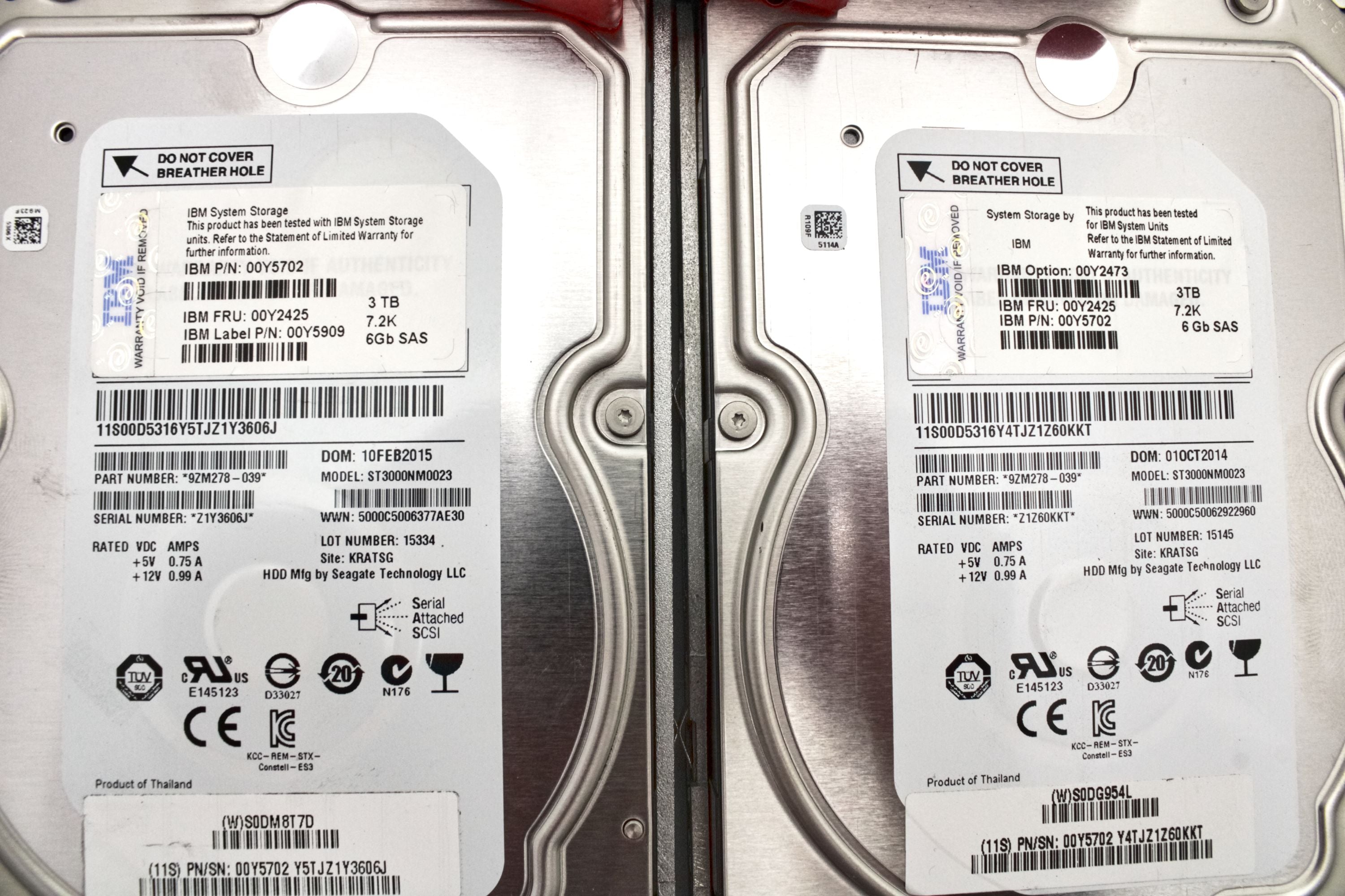 IBM 00Y2425_x24 3TB 7.2K SAS 3.5" Hard Drive