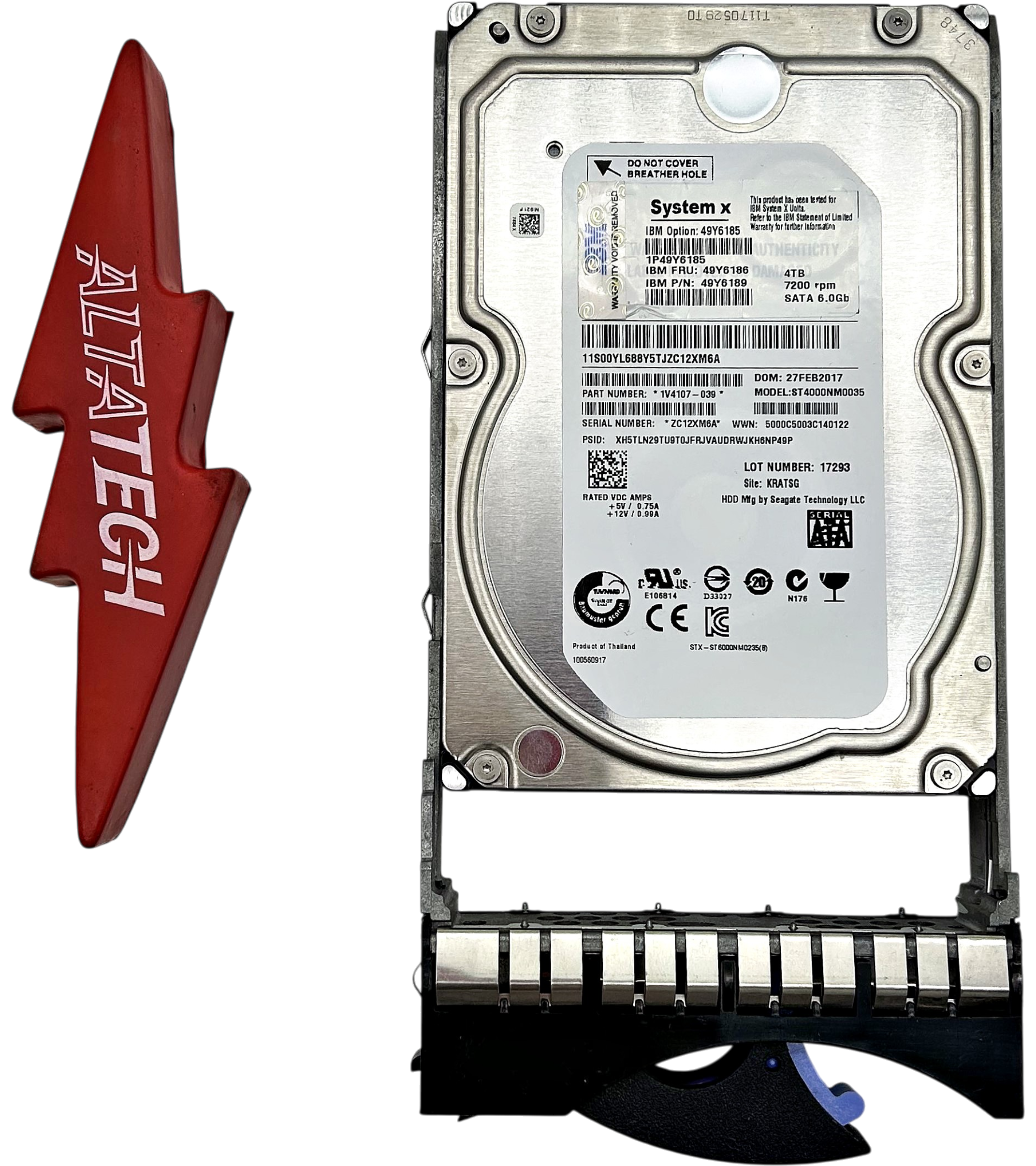 IBM 49Y6186 4TB SATA 6G 7.2K 3.5'' HDD