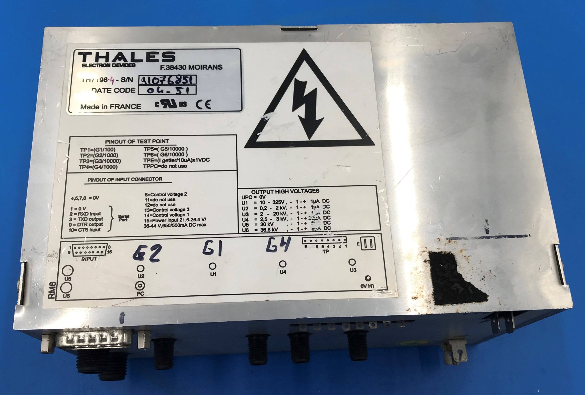 Image Intensifier HV Power Supply (TH-7198-4Thales
