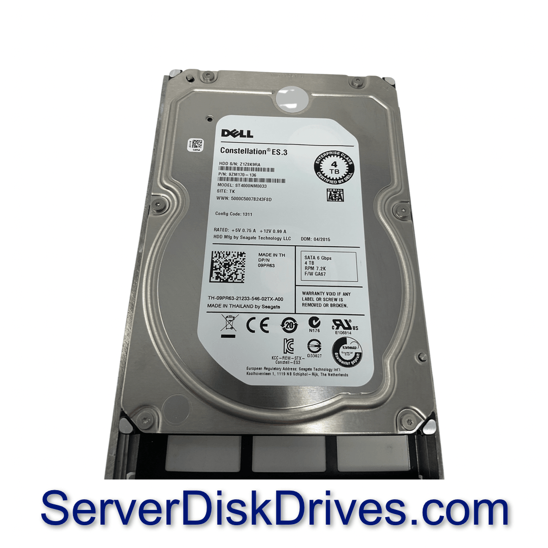 Dell 4TB SATA 7.2k 3.5" 6G Hard Drive 9PR63