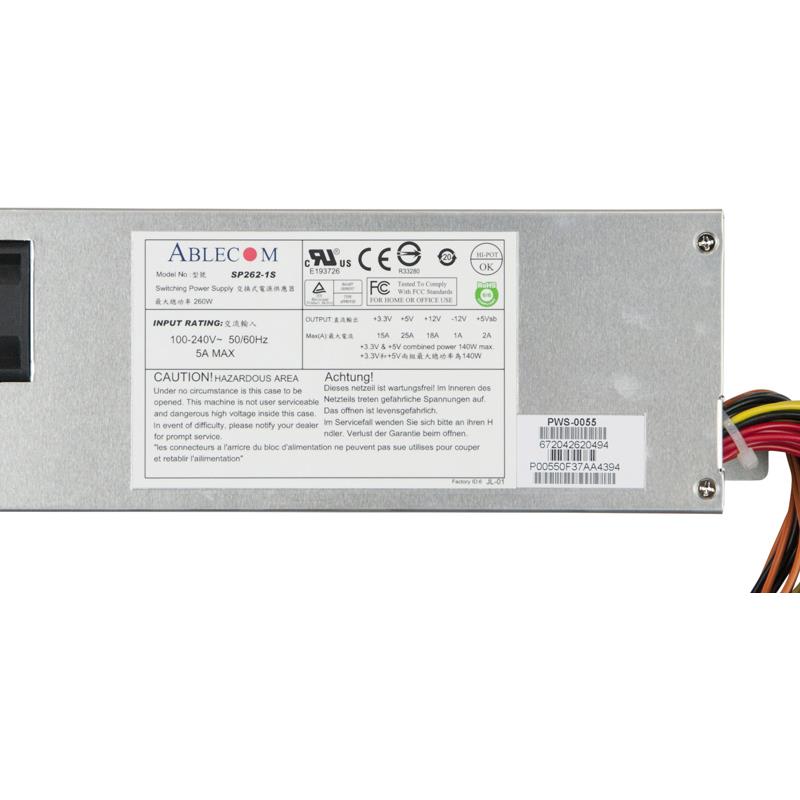 Supermicro PWS-0055 260W PFC Power Supply Model SP262-1S