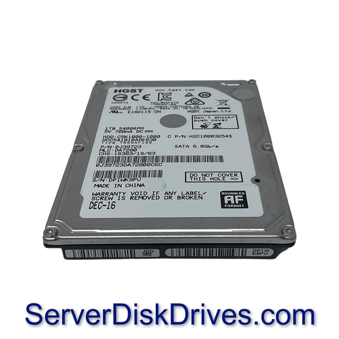 HGST HCC541010A9E630 1TB 5400RPM 8MB SATA 6Gb/s (9.5mm) 2.5inch Notebook Hard Drive