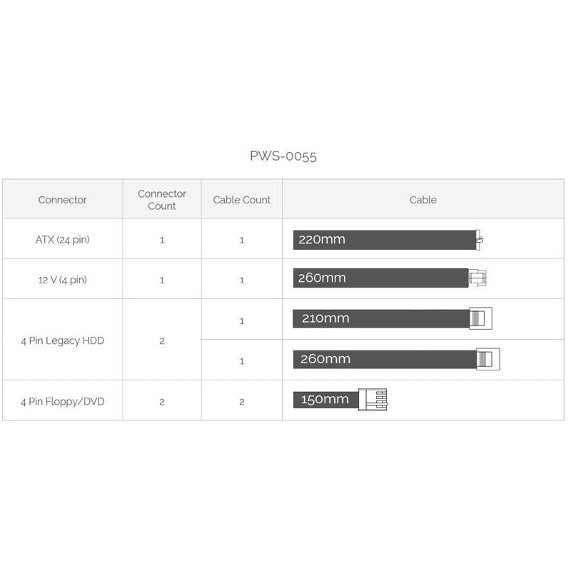 Supermicro PWS-0055 260W PFC Power Supply Model SP262-1S