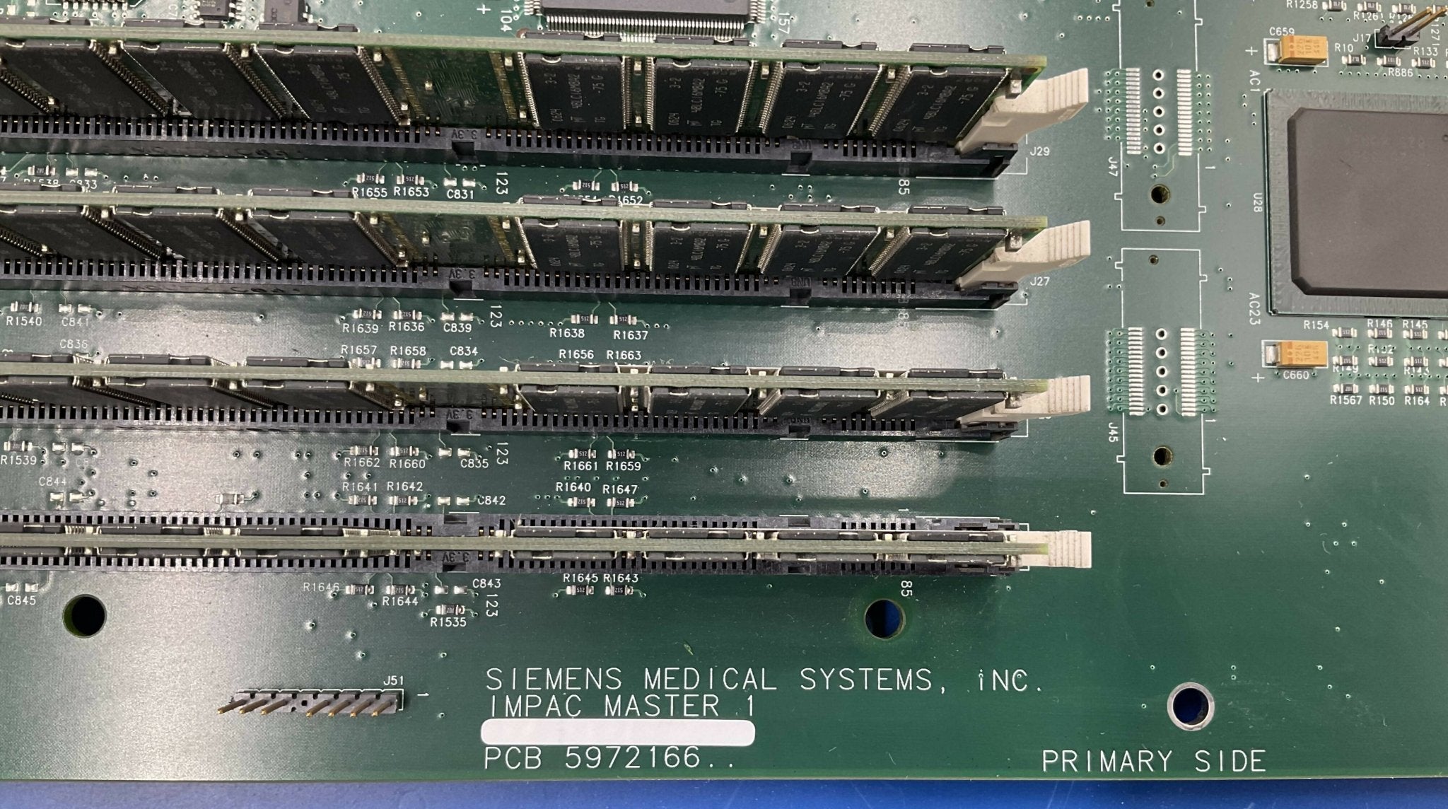 Siemens 7325355 - IMPAC Master1 Board Primary Side PCB Detail | Alo Tech Solutions
