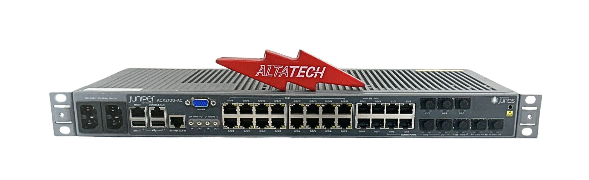 Juniper Networks ACX2100-AC 16x T1/E1 2x 10GbE SFP+ 10x GbE Dual AC