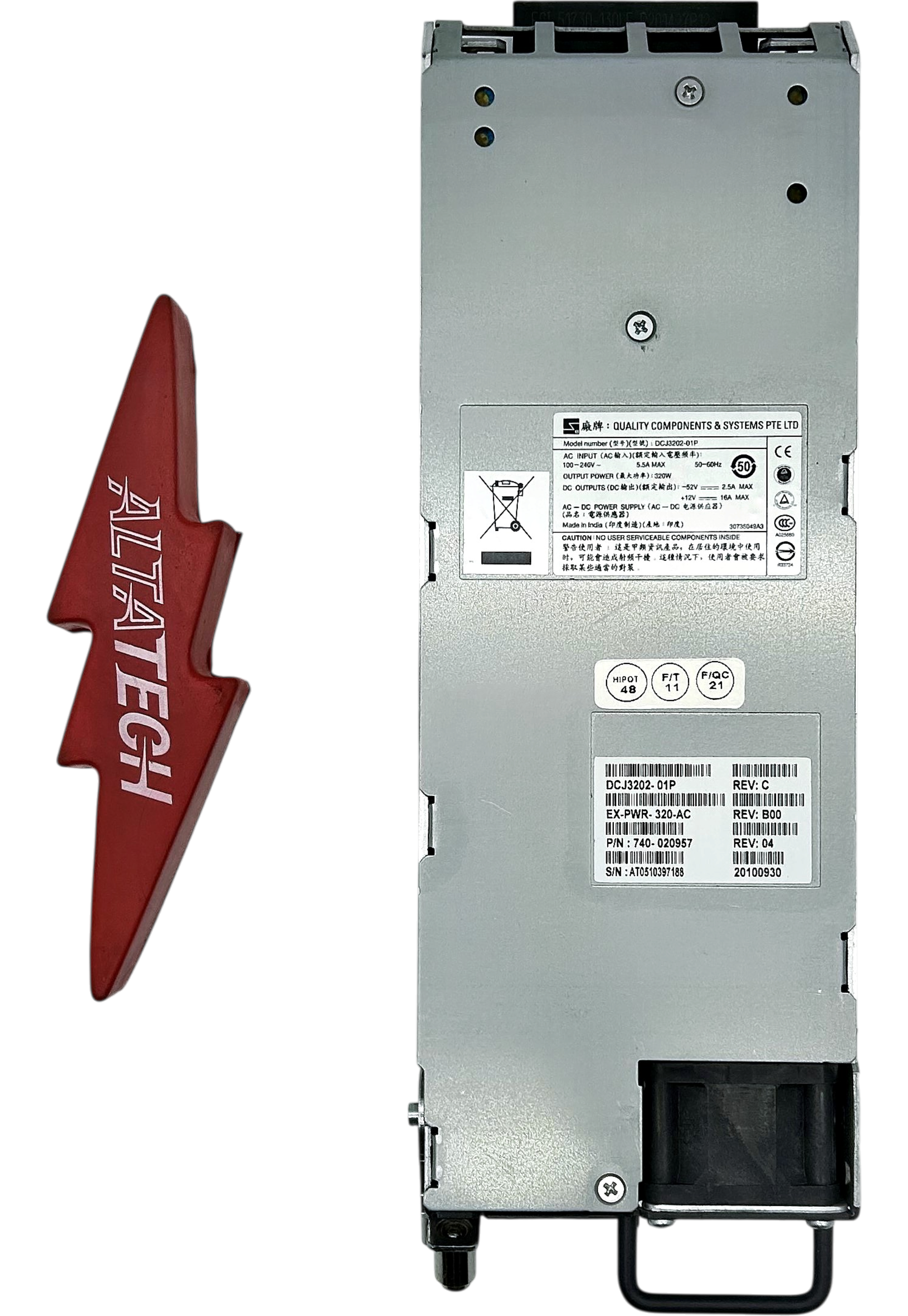 Juniper Networks EX-PWR-930-AC NOB EX4200 AND EX3200 930W AC Power Sup