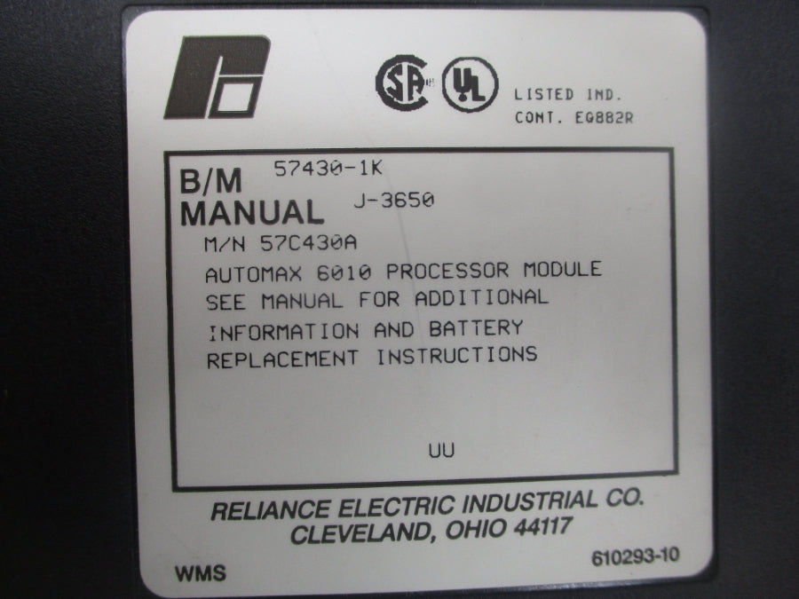 RELIANCE ELECTRIC 57C430A NSNP