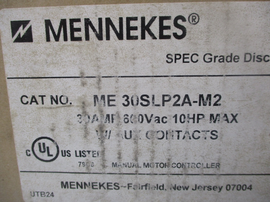 MENNEKES ME30SLP2A-M2 600VAC 30A NSMP