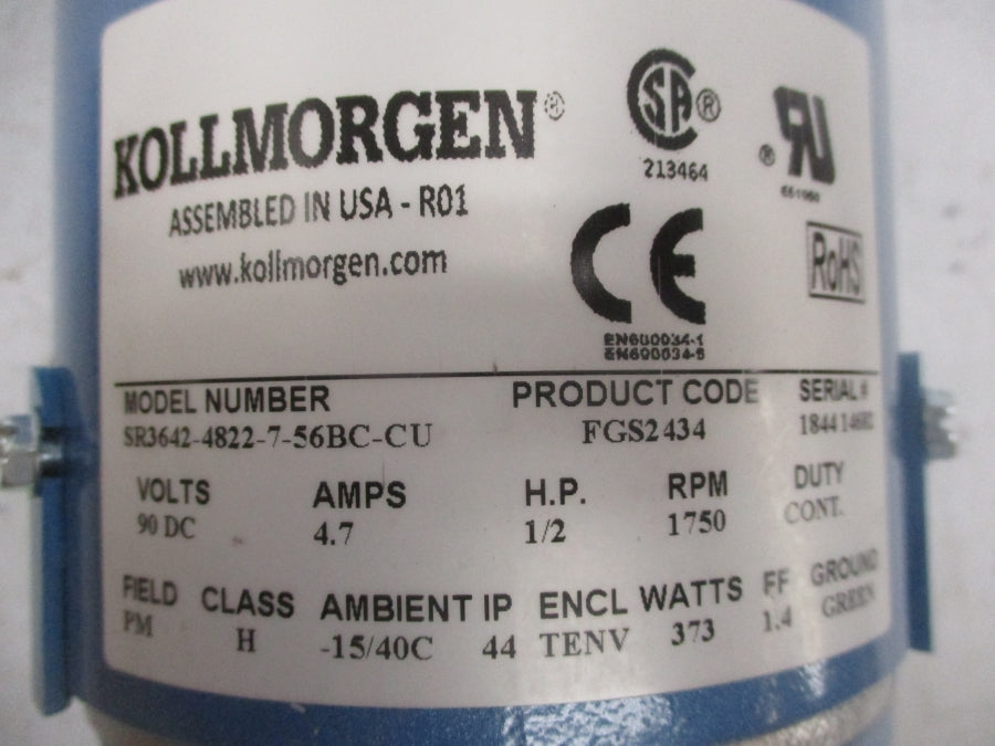 KOLLMORGEN SR3642-4822-7-56BC-CU FGS2434 90VDC 4.7A NSMP