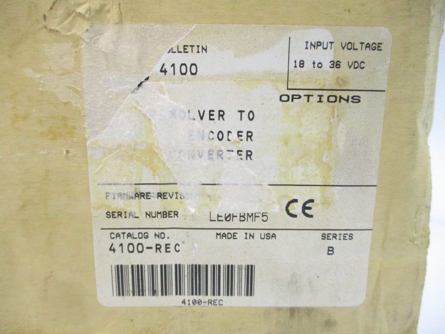 ALLEN BRADLEY 4100-REC SER. B 18-36VDC NSMP
