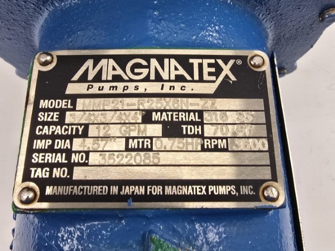 MAGNATEX PUMPS MMP21-R25X6N-ZZ UNMP