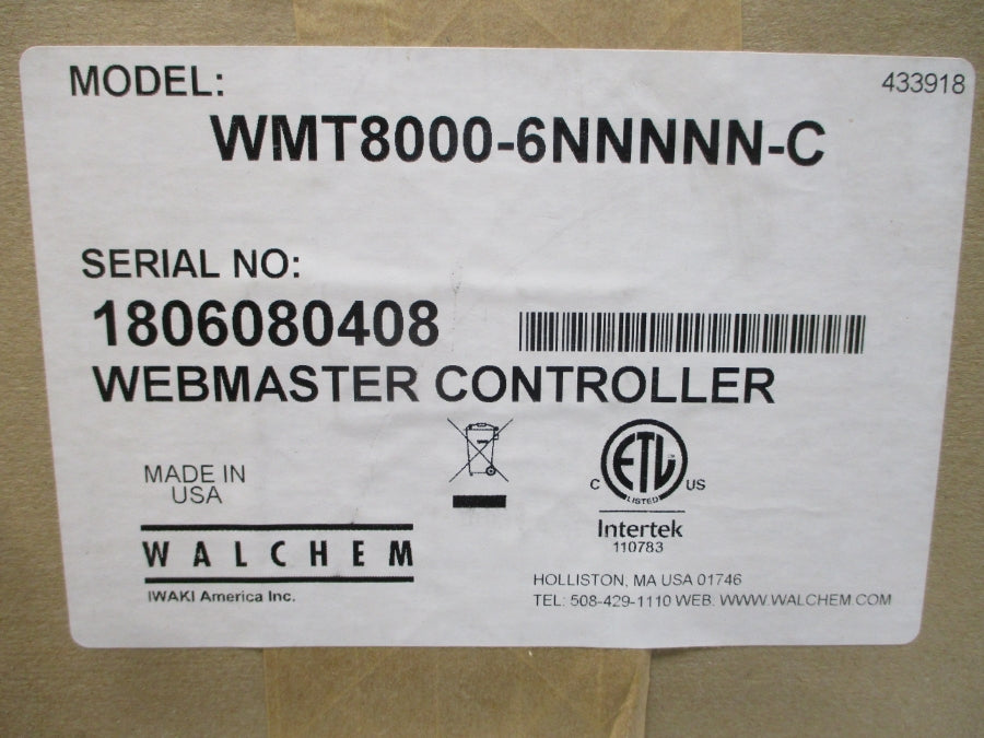 WALCHEM WMT8000-6NNNNN-C WEBMASTER 120/240V 12A NSMP