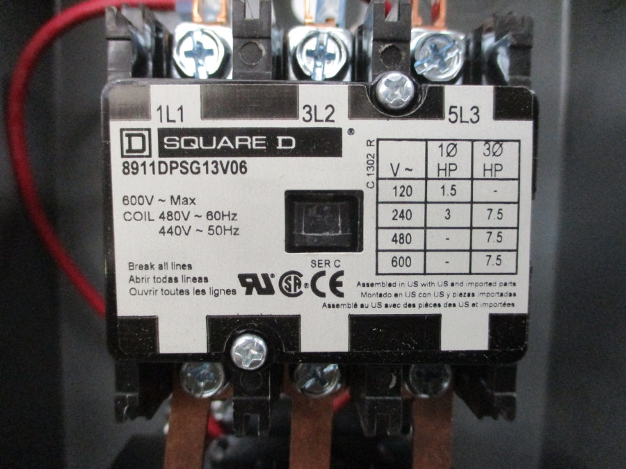 SQUARE D 8911DPSG13V06 SER. C 440/480V NSMP