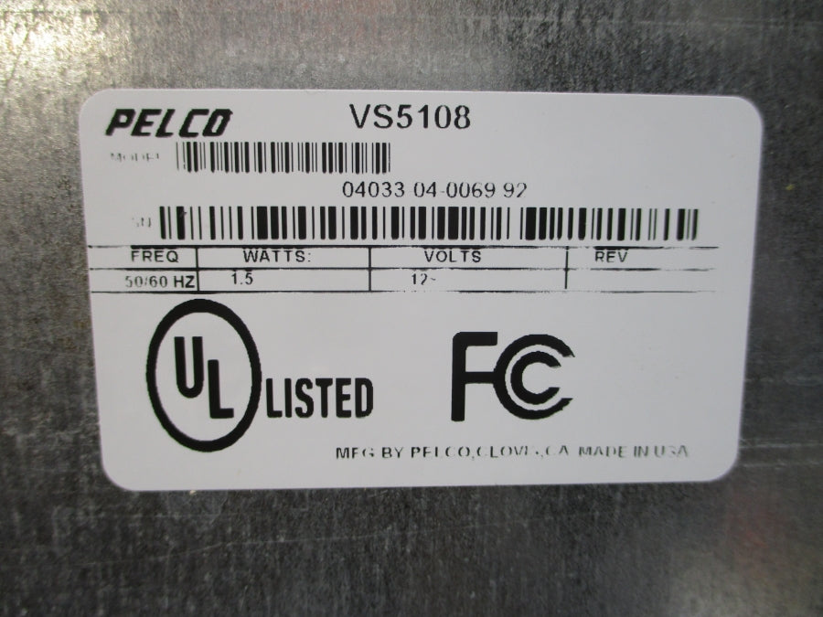PELCO VS5108 120VAC NSMP