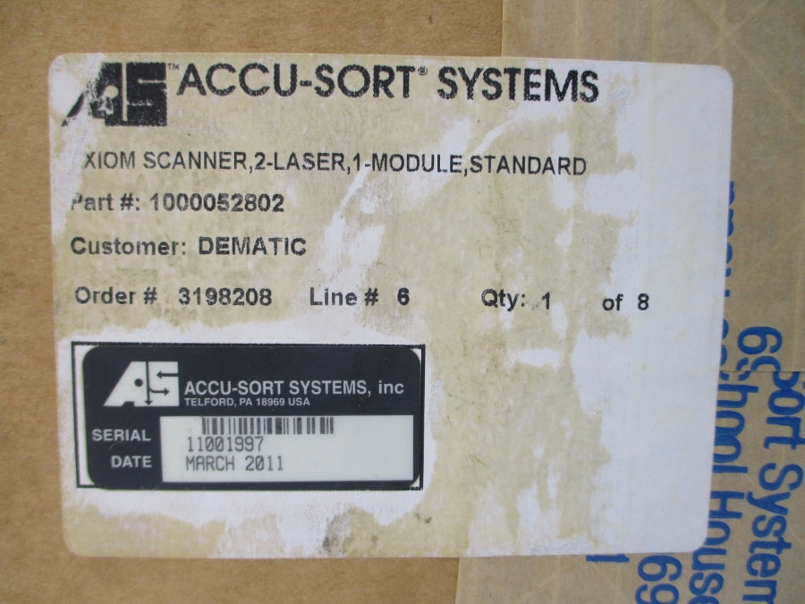 ACCU-SORT SYSTEMS 1000052802 NSMP