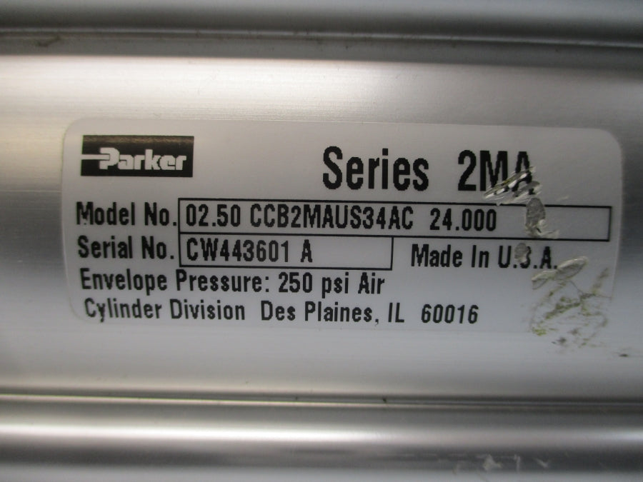 PARKER 02.50CCB2MAUS34AC24.000 SER. 2MA 250PSI NSNP