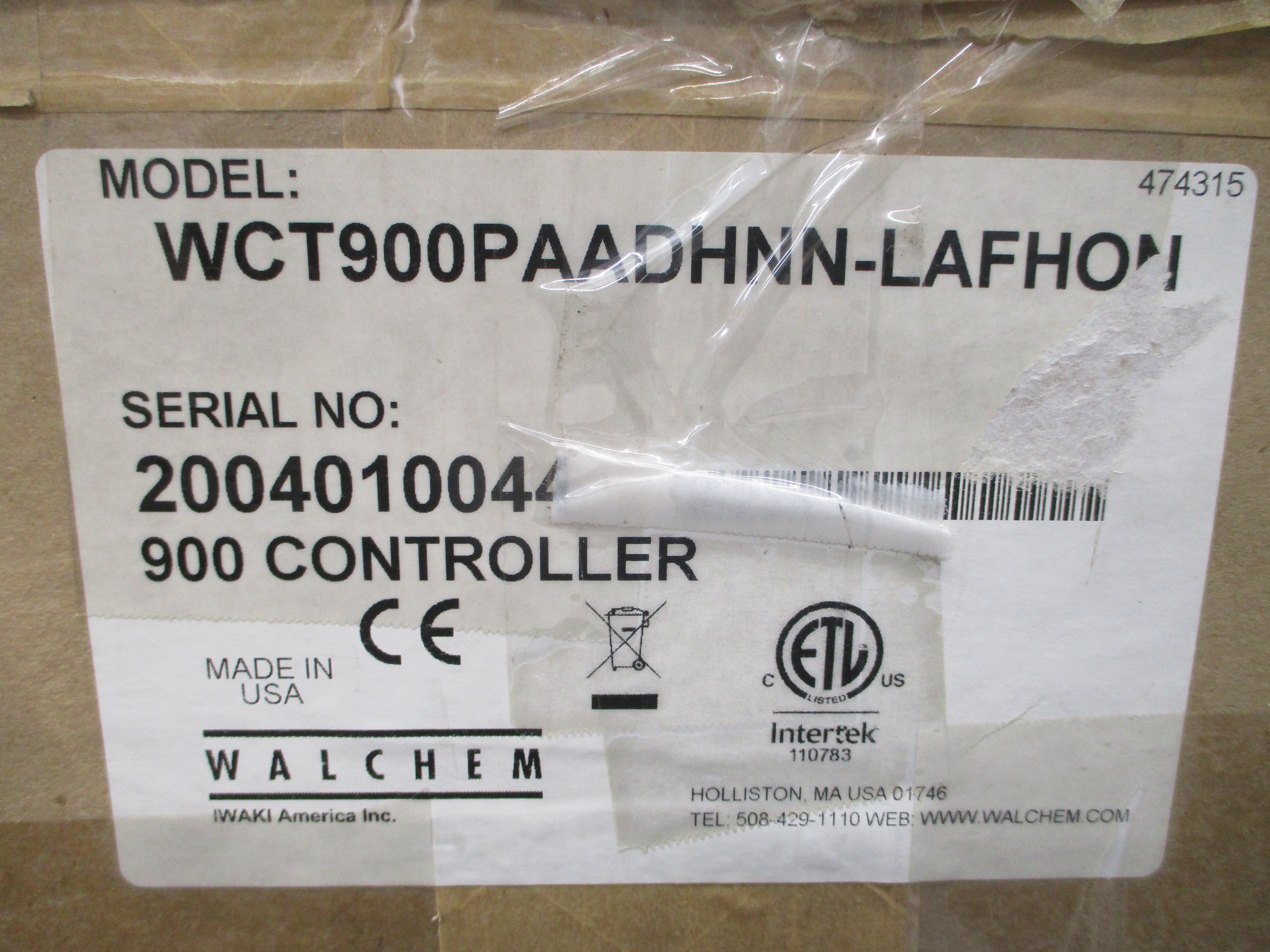 WALCHEM WCT900PAADHNN-LAFHON 900 100-240VAC 13A NSMP