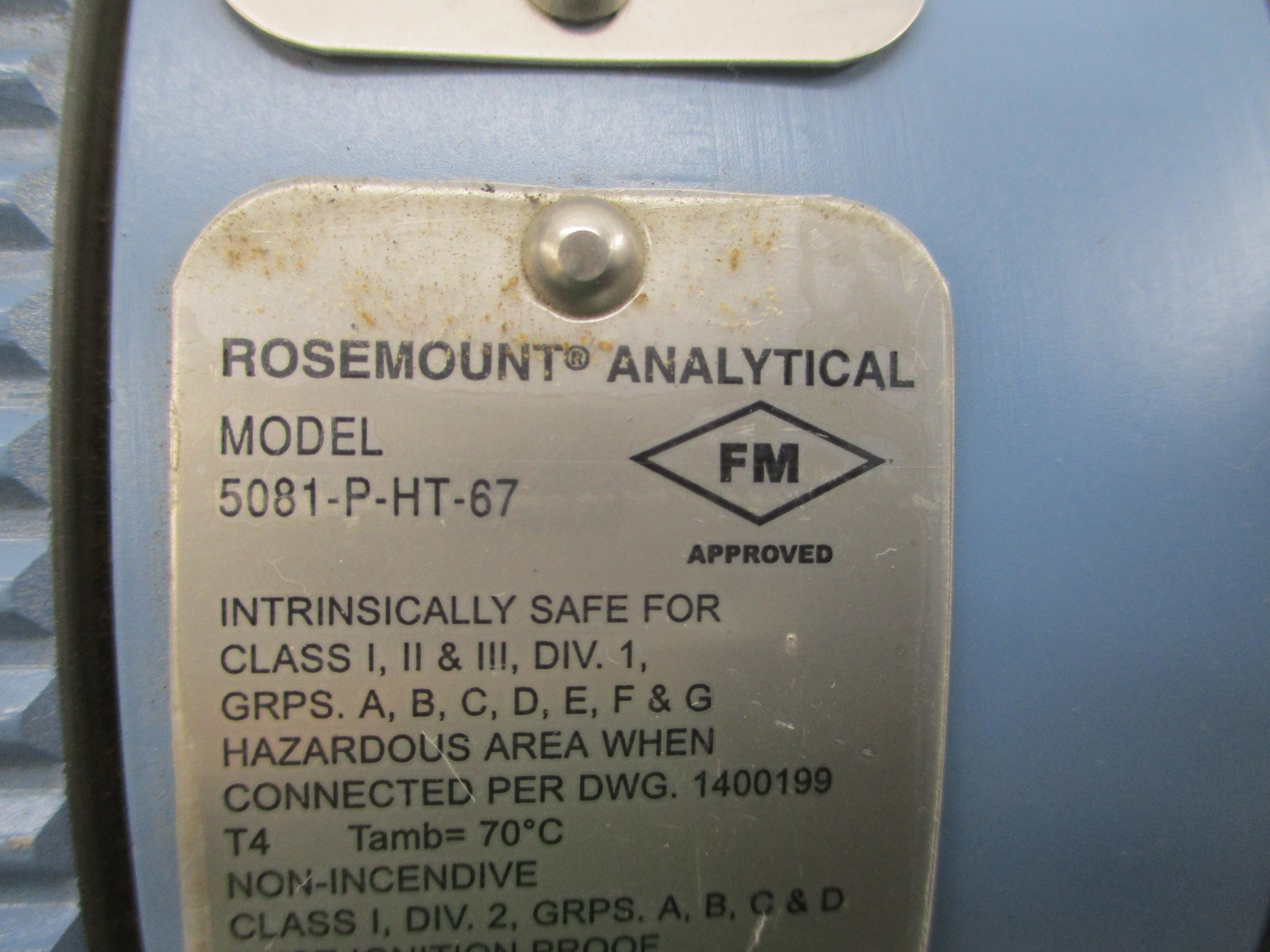 ROSEMOUNT 5081-P-HT-67 42.4VDC NSNP