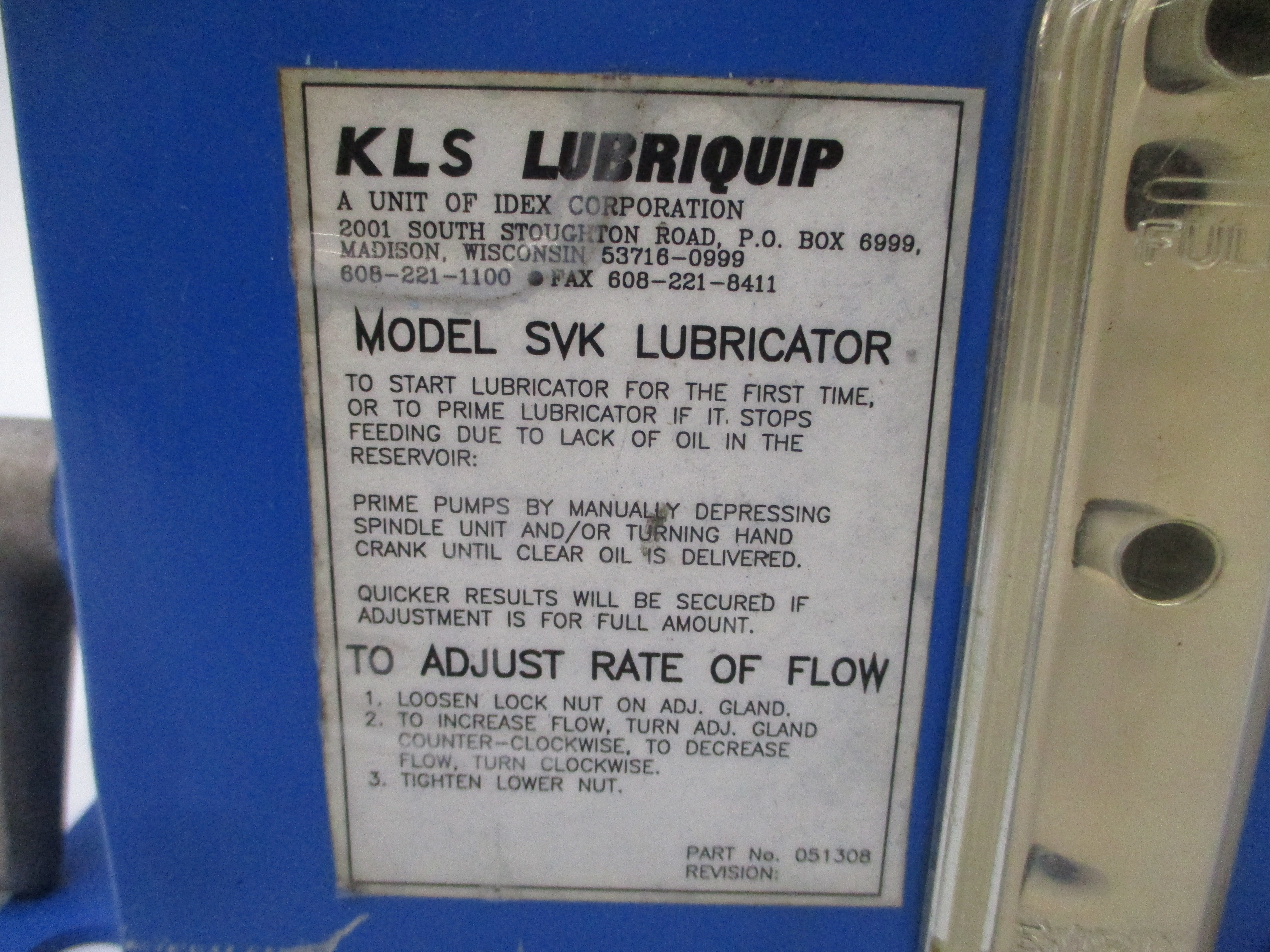 KLS LUBRIQUIP SVK4PTRHR0T 004384 NSNP