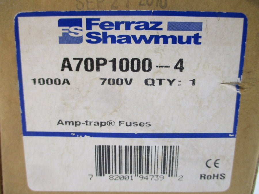FERRAZ SHAWMUT A70P1000-4 700VAC 1000A NSMP