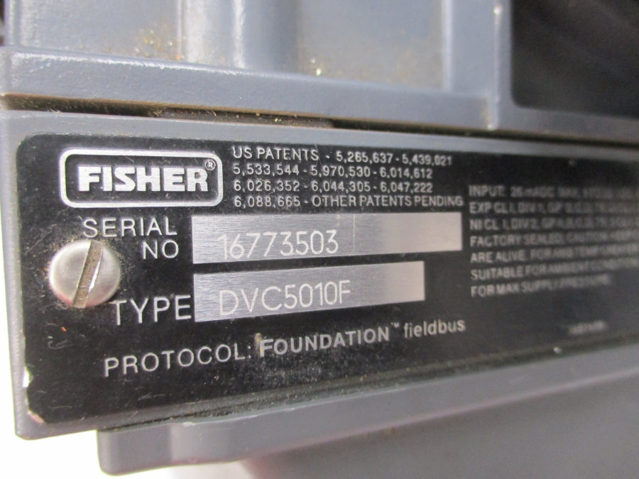 FISHER DVC5010F 67CFR-362 9-32VDC 250PSI UNMP