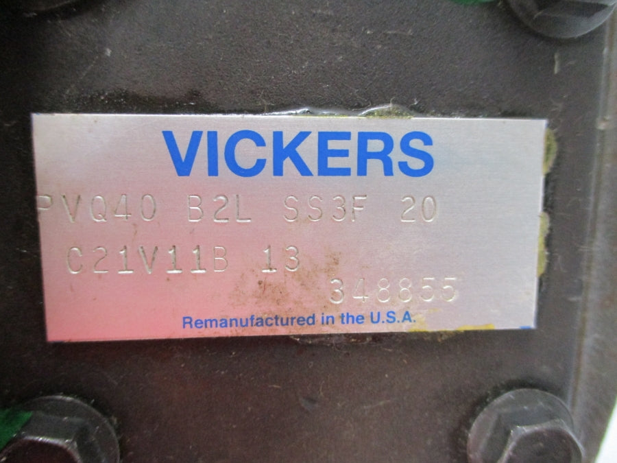 VICKERS PVQ40B2LSS3F20 348855 REMAN